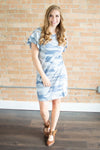 Flutter Sleeve Dress | Camo
