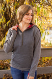 Quilted Buffalo Plaid Pullover