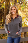 Quilted Buffalo Plaid Pullover