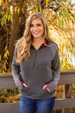 Quilted Buffalo Plaid Pullover