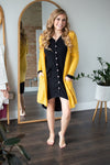 Brushed Waffle Knit Cardigan | Multiple Colors