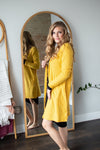 Brushed Waffle Knit Cardigan | Multiple Colors