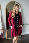 Brushed Waffle Knit Cardigan | Multiple Colors