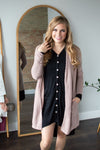 Brushed Waffle Knit Cardigan | Multiple Colors