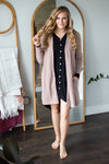 Brushed Waffle Knit Cardigan | Multiple Colors