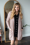 Brushed Waffle Knit Cardigan | Multiple Colors