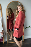 Brushed Waffle Knit Cardigan | Multiple Colors