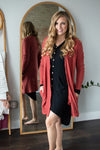 Brushed Waffle Knit Cardigan | Multiple Colors