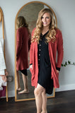 Brushed Waffle Knit Cardigan | Multiple Colors