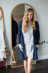 Brushed Waffle Knit Cardigan | Multiple Colors