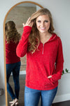 Your Time To Shine Shimmer Half-Zip Hoodie | 3 Colors!