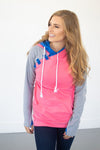 Passion Pink Color Block Hoodie