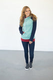 Seafoam Color Block Hoodie