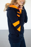 Navy/Orange Varsity Hoodie