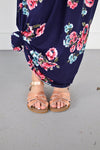 Navy Floral Maxi with Nursing Option