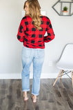 Sadie Kangaroo Top | Red Buffalo Plaid