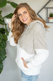 Sherpa Hoodie | Light Grey