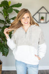 Sherpa Hoodie | Light Grey