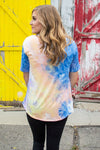 In your Dreams V-Neck Tee | Tie Dye at Dusk