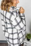 Dolly Plaid Top- Black & White
