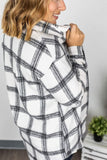 Dolly Plaid Top- Black & White