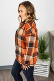 Lucy Plaid Top- Harvest