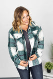 Holly Plaid Top- Green & White