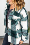 Holly Plaid Top- Green & White