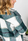 Holly Plaid Top- Green & White