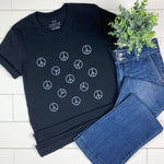 So Much Peace T-Shirt on Heathered Black