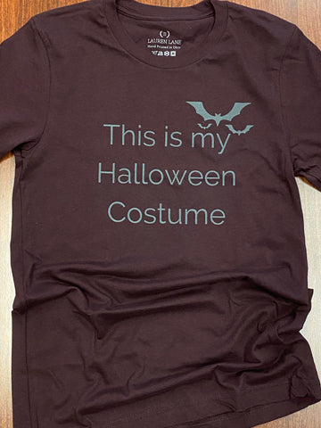 This Is My Halloween Costume T-Shirt on Plum