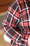 Lounge Dress | Black and Red Plaid