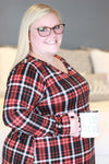 Lounge Dress | Black and Red Plaid