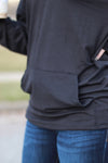 Sadie Kangaroo Top | Black
