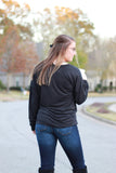 Sadie Kangaroo Top | Black