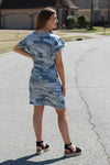 Flutter Sleeve Dress | Camo