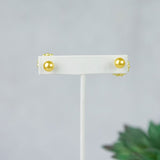 Mini Pearl Double Stud Earrings