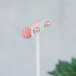 Mini Pearl Double Stud Earrings