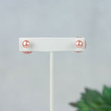 Mini Pearl Double Stud Earrings