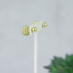 Mini Pearl Double Stud Earrings