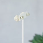 Mini Pearl Double Stud Earrings