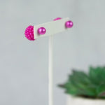 Mini Pearl Double Stud Earrings