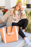 Let's Play Football Graphic Sweatshirt In Sand
