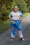In your Dreams V-Neck Tee | Tie Dye at Dusk