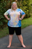 In your Dreams V-Neck Tee | Tie Dye at Dusk