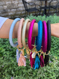 Lola Hands Free Glitter Bangle Keychain