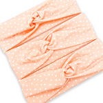 Peach Dots Headband
