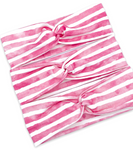 Pink Watercolor Striped Headband