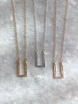 Open Box Pendant Necklace