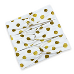 White with Golden Dots Headband